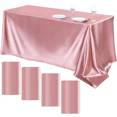Satin-Tischdecke für Hochzeiten und Bankette – elegante Dekoration für Veranstaltungen und Familienfeiern