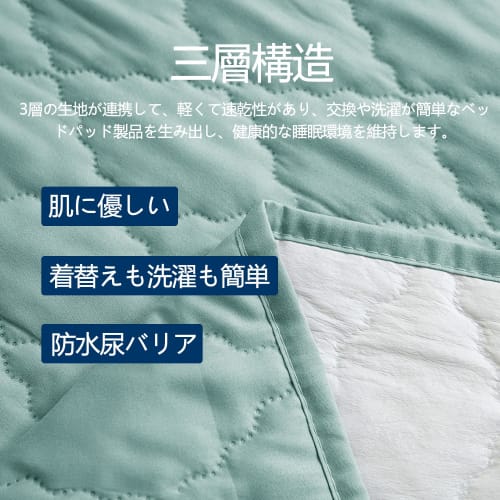 Waterproof Mattress Pad, Ultra-thin, Machine Washable, Suitable for Nursing Care, Bed Sheet, Bed Mat, Easy To Change and Wash, Waterproof Mattress Cov