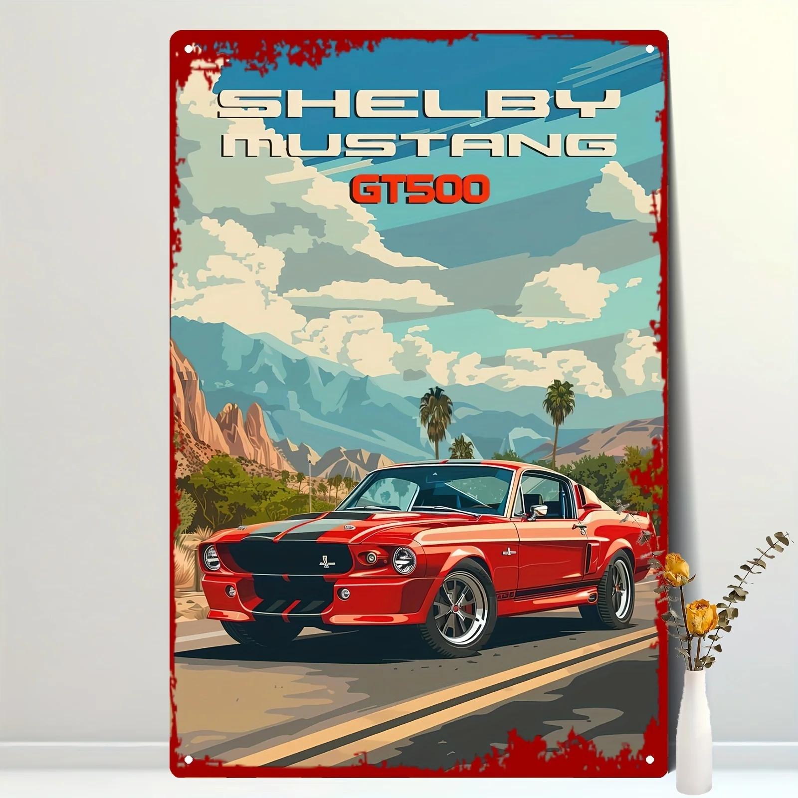 

Iron Sign GT500 Legendary Sports Car Showcases Ultimate Speed and Passion 20*30cm/8*12, Suitable for Home, Cafe, Bar, Garage 20x30cm（7.8x11.8inch）