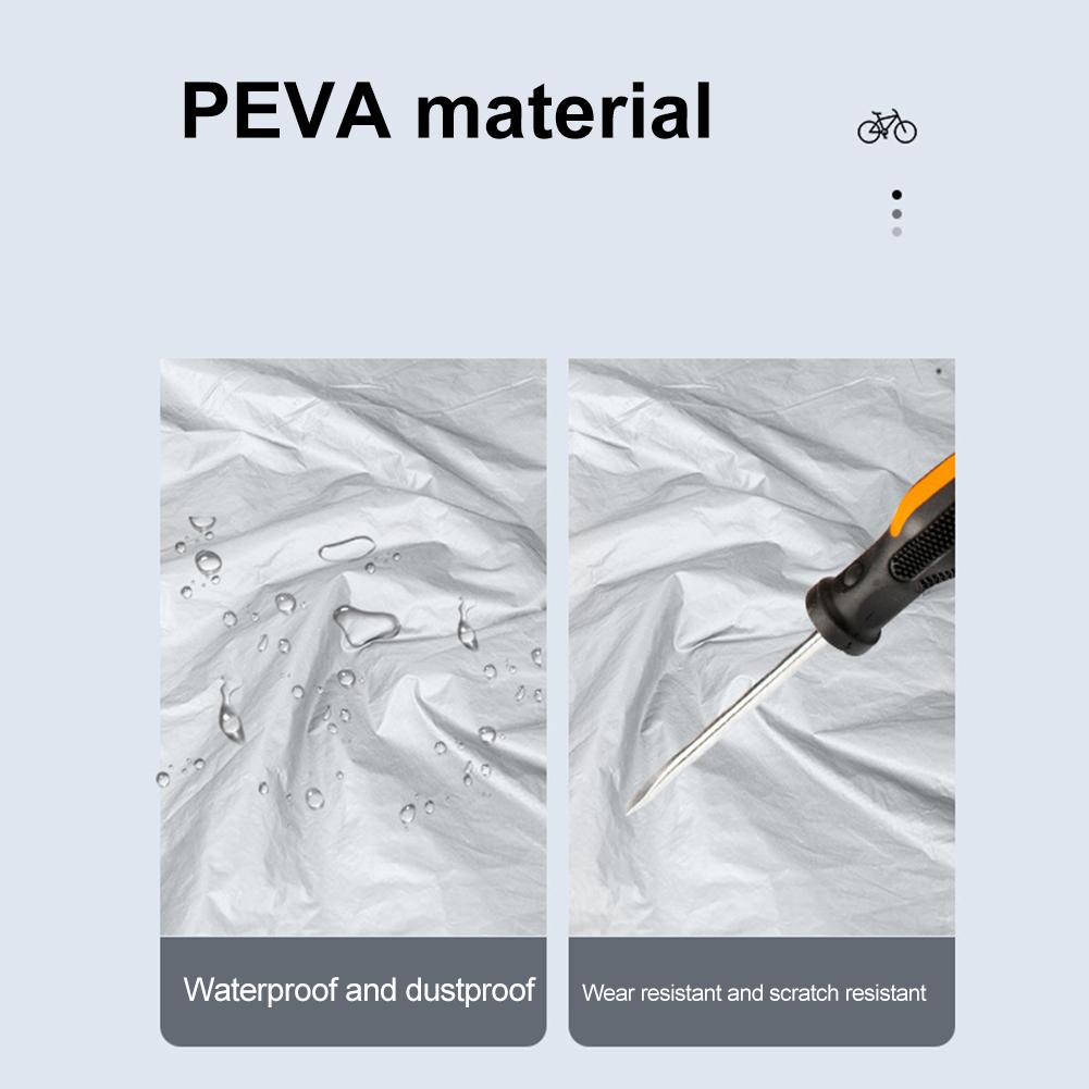 2PCS Bicycle Rain Cover Motorcycle Cover PEVA Sunscreen Waterproof Cover Suitable for Most Models On the Market