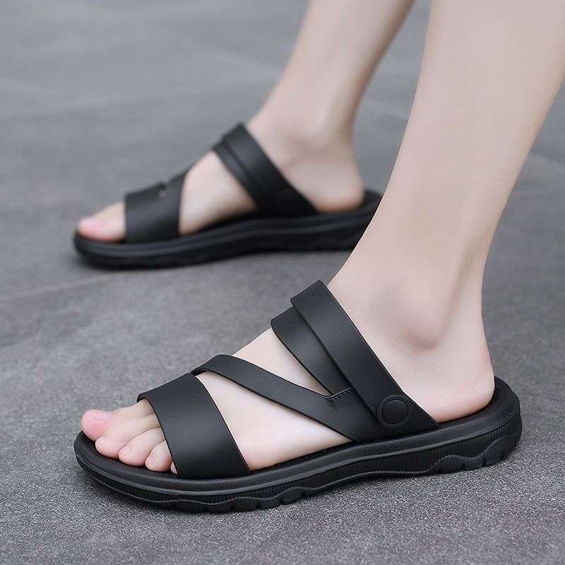 Sandals Men's 2025 New Summer Vietnam Beach Shoes Korean Version Versatile Dual-purpose Outer Wear Men's Flat Shoes Men's Trend