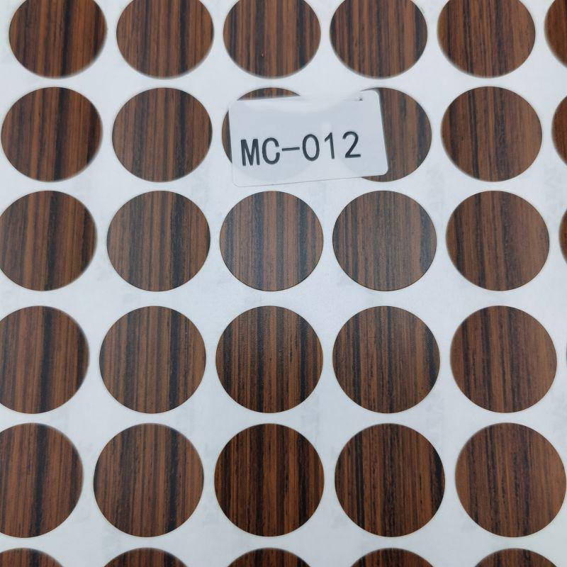 96Stuks Blad Houten Meubel Schroefdop Deksel Gat Sticker 15Mm Zelfklevend Kunst Decoratieve Stickers Voor Bureau Lade Kast