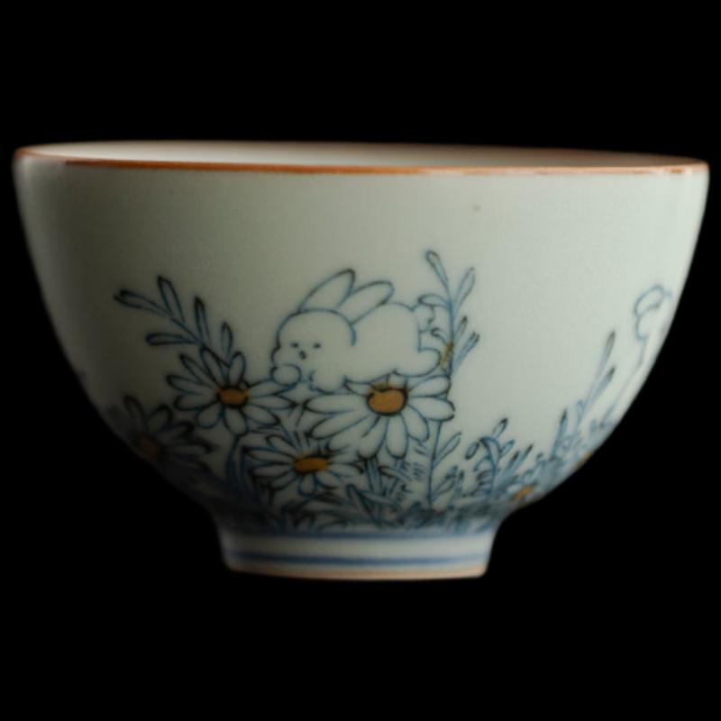 Changqiya Cyan Rabbit Ceramic Master Tea Cup