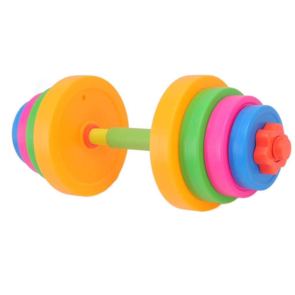 Adjustable Dumbbell Toy Plastic Fitness Weight Lifting Dumbbell for Kids Children 572C