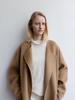 Rrace Merino Han Collarless Coat_Camel