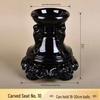 Black Resin High-Grade Crystal Ball Display Stand