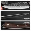 Three-piece Set Stainless Steel Kitchen Chef Knife Hand Forged Boning Knife Cutters Pocket Knife Slicing Cooking Mini Knife Multipurpose Knife