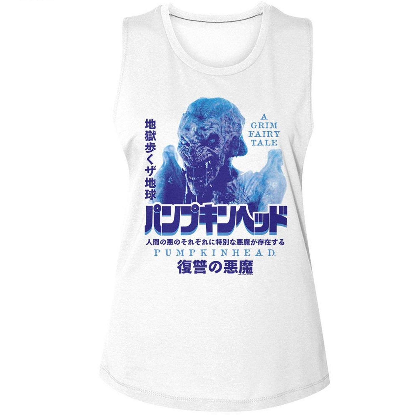Pumpkinhead Kanji Poster White Women s Muscle Tank Top 4XL