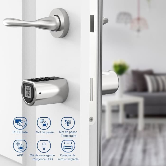 Welock pcb01 serrure connectée serrure à code avec rfid carte,argent