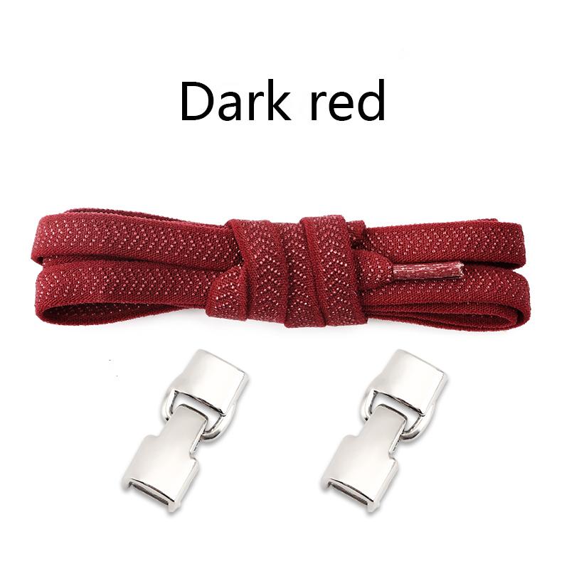 No Tie Shoe Laces Flat Metal Buckle Elastic Shoelaces Casual Shoes for Men and Women Lazy Shoelace Rubber Band Shoestring
