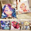Cute Cartoon C-Cookie R-Run K-Kingdom Pillow Case Square Pillow Bedroom Sofa Leisure Comfort Cushion Car Home Decoration