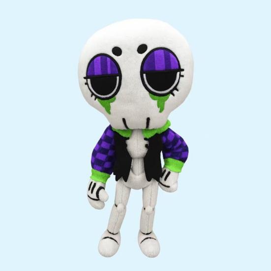 Pumpkin Plush Doll Soft Stuffed Animal Toy with PP Cotton Filling Huggable Skeleton Doll Cute Collectible Gift for Kids And Fans