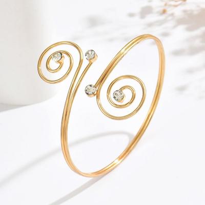 European-American Style Open Armlet: Trendy, Unique, and Elegant Cold-Style Bracelet.