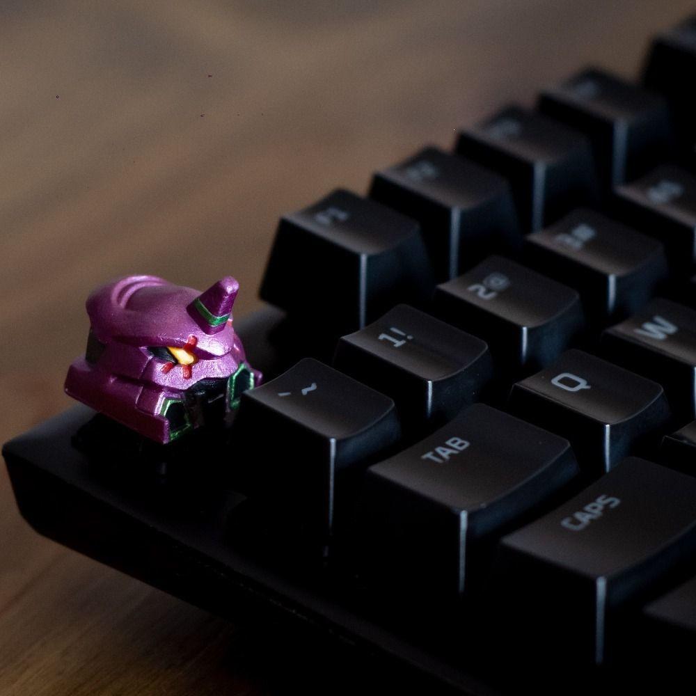 Neon Genesis Evangelion Unit-01 & Unit-02 3D Stereoscopic Keycaps for Mechanical Keyboards