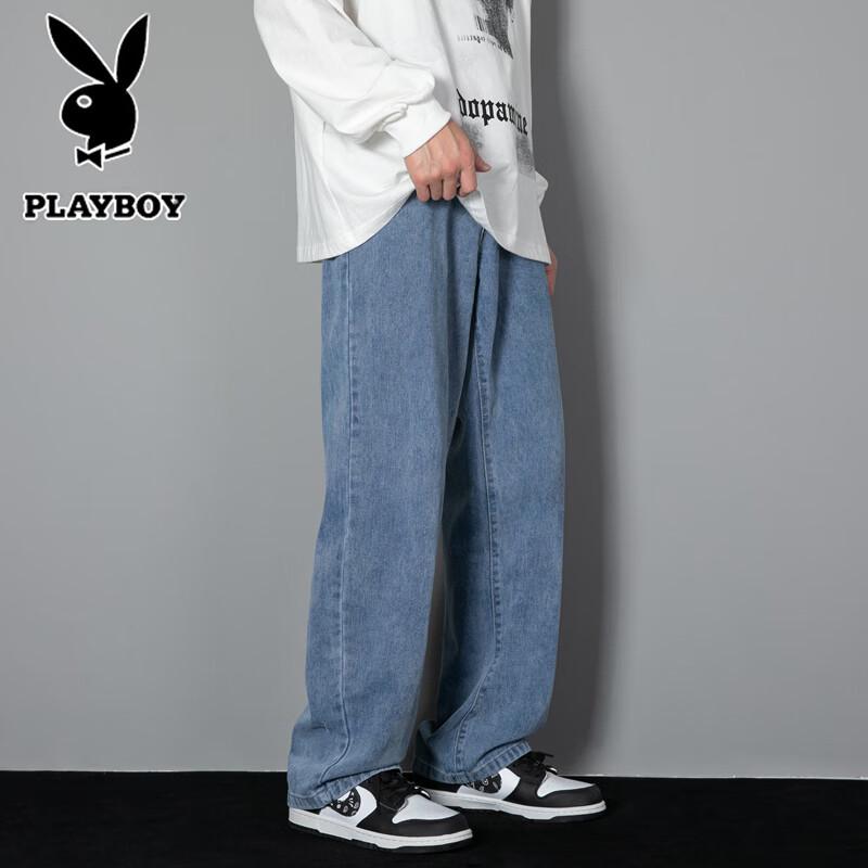 Playboy Men's Loose Straight Leg Jeans