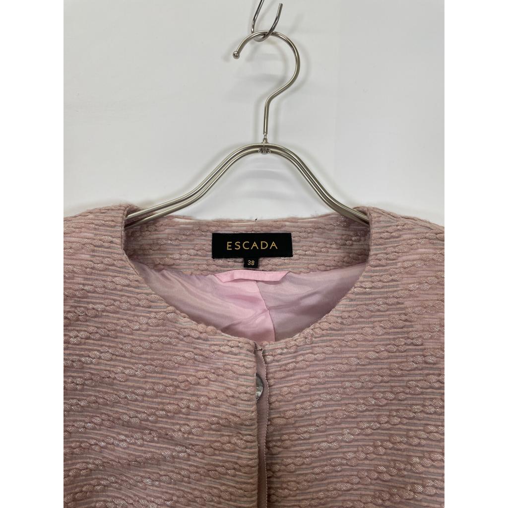 ESCADA Pink 5011153 collarless jacket Jacket 38 pinkUsed