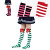 Cute Butterfly Bow Christmas Socks For Girls Long Tube Polyester Fabric