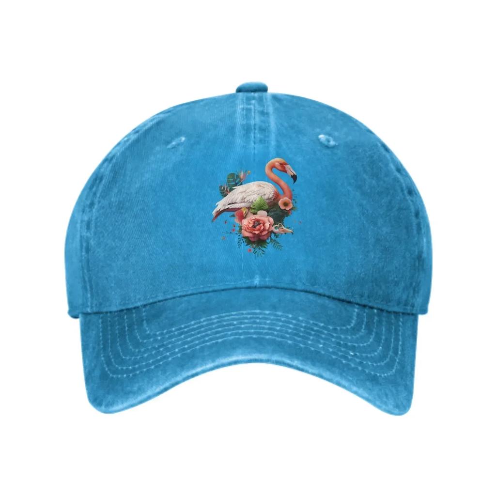 Flamingo Baseball Caps for Unisex WoUnisex Adjustable Fashion Casual Trucker Hats for Outdoor Fishing Activities
