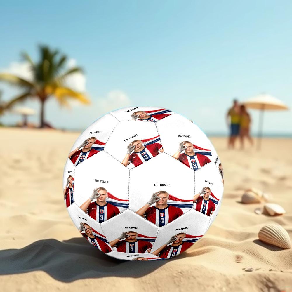 Erling Haaland Taglia 5 Pallone da Calcio Pallone da Calcio ad Alta Elasticità Per Competizioni all'Aperto Allenamento Quotidiano Gioco