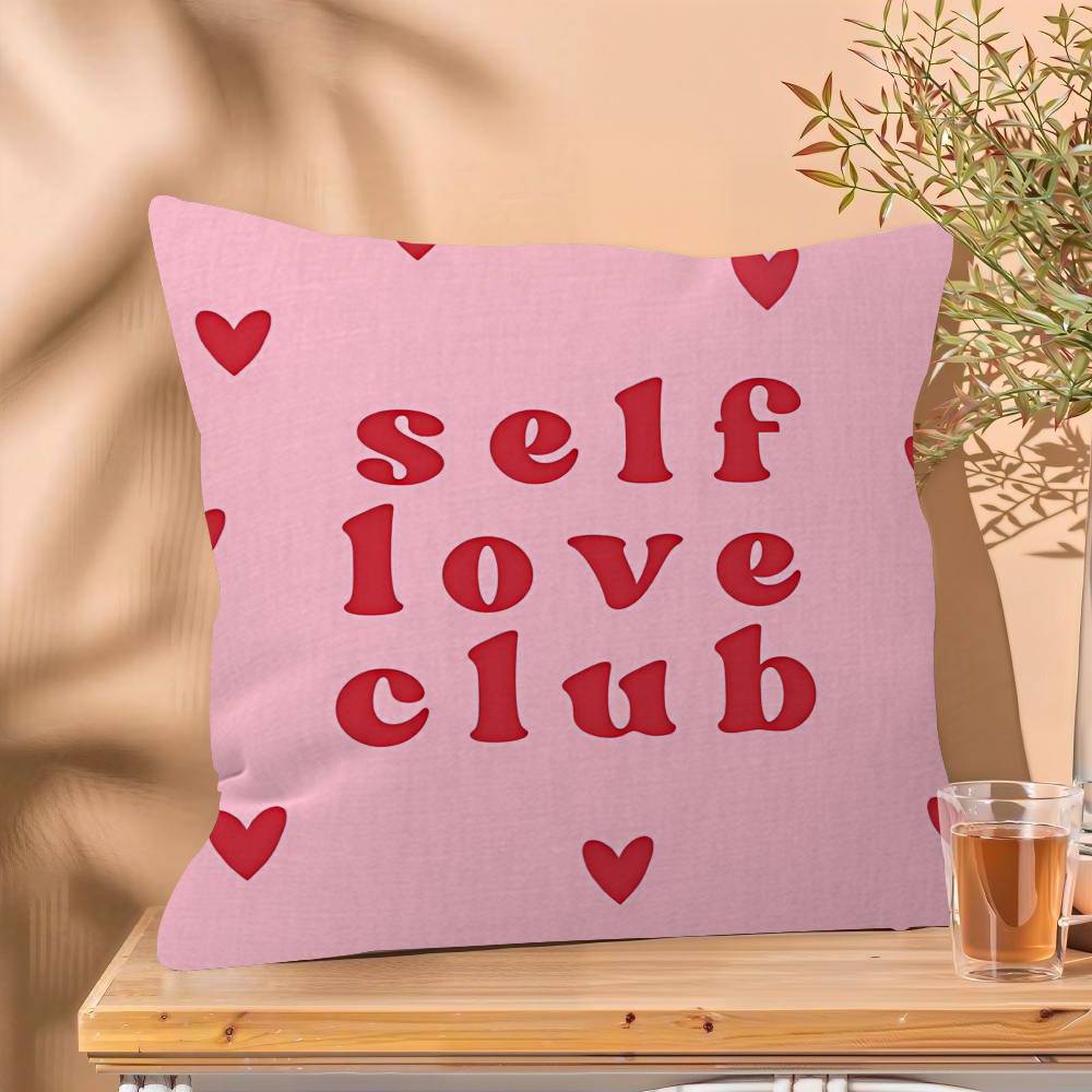 Nordic More Amor Por Favor Colorful Eclectic Pink Love Girls pillow cover sofa cushion cover home room decoration children gift