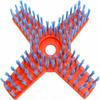 X Shaped Design Lawn Mower Cleaning Brush Polyester Material Garden Weeding Brush  For Tile Wall