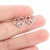 Cute Ballet Earings Women Jewelry Minimalist Puzzle Dinosaur Map Wave Cat Stainless Steel Stud Earrings Girls Pendientes