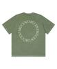 MUCENT Pigment Dirty Wash Round Back Logo Short Sleeve T-Shirt Unisex (2 Colors)