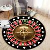 Roulette-Themen-Rundteppich für Spielzimmer, runder Teppich für Zuhause, Sofa, Schlafzimmer, Geschenk