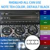 Para MINI COOPER R50 R53 2002 2003 2004 Várias cores adesivos de fibra de carbono real conjunto completo de controle central do carro