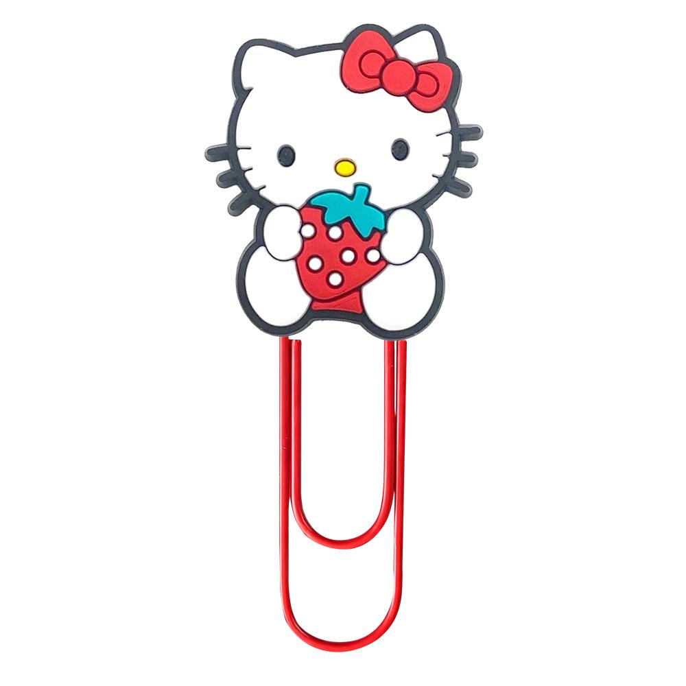 Hello Kitty U-Shaped Binder and Bookmark Clips - Cute Cartoon Office Supplies