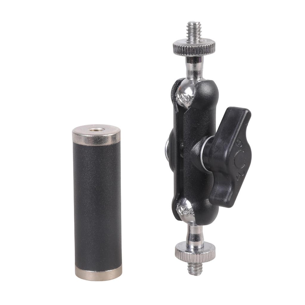 Action Camera & Phone Holder 1/4" Female Thread Tube Extension Rod Metal Design for Secure Live Streaming Setups
