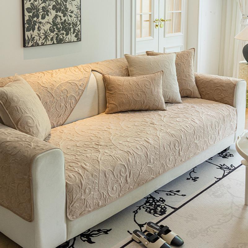 

Осенние и зимние короткие плюшевые чехлы для диванов, высококачественные нескользящие подушки для дивана, украшения для гостиной, скандинавское универсальное полотенце для дивана 70x70