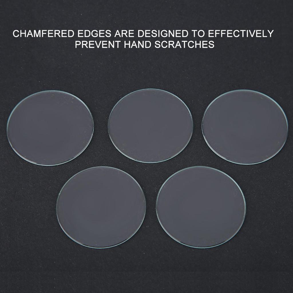 5PCS Runde 37/38/39MM Flache Uhr Kristall Objektiv Glas Ersatzteile Werkzeug