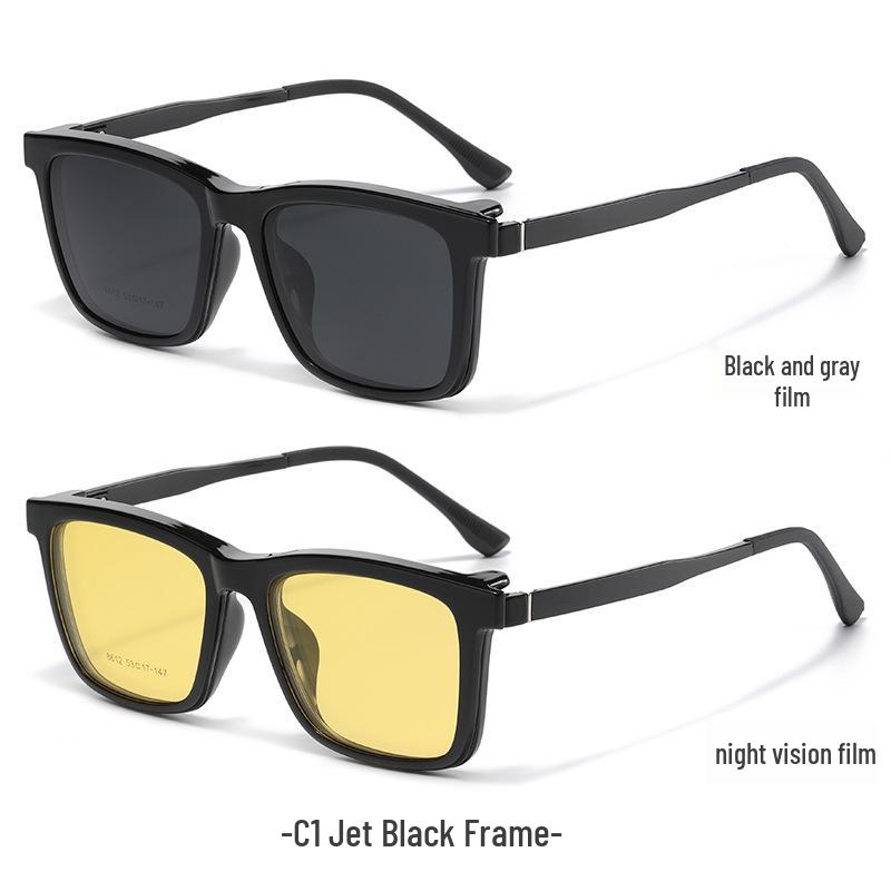 

Мужские солнцезащитные очки-клипсы для близорукости: Магнитные, Поляризационные, Ночного видения 3-в-1