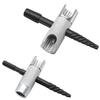 Two Piece 4in1 Grease Installation Tool Set for Hexagonal 38 516 716 Compatible with 1 8 NPT PTF M10x1 1 4 28 SAE M8x1 Sizes