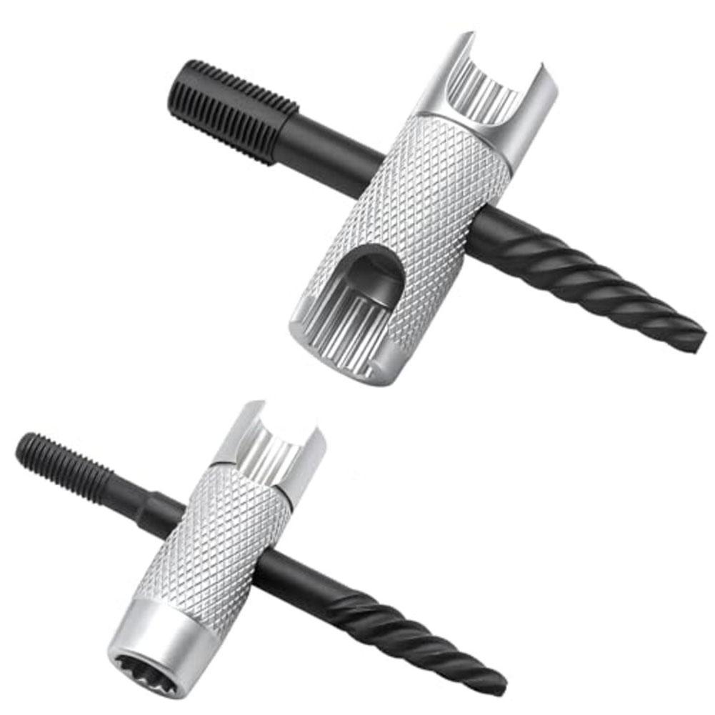 Two Piece 4in1 Grease Installation Tool Set for Hexagonal 38 516 716 Compatible with 1 8 NPT PTF M10x1 1 4 28 SAE M8x1 Sizes