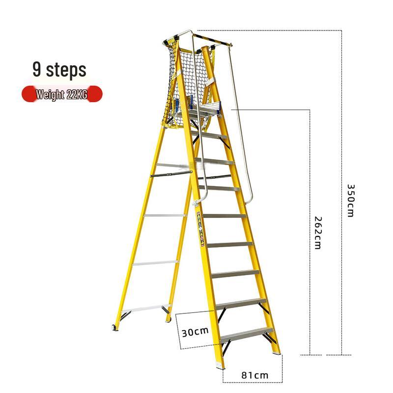 Guyin Fiberglass Insulated Folding Platform Ladder