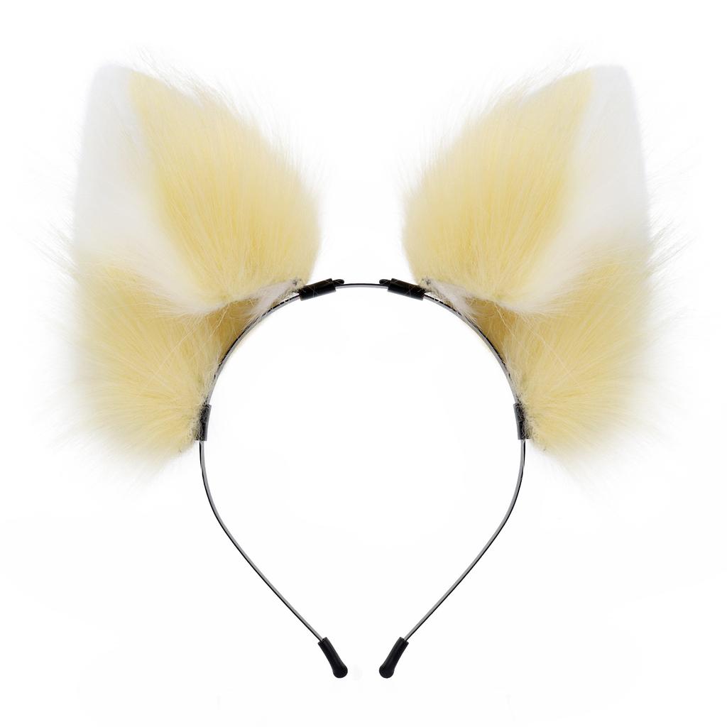 Halloween Handmade Beast Ear Headband Cat Lady Ears Cos Fox Ears Headgear Cute Plush Cat Ears Headband