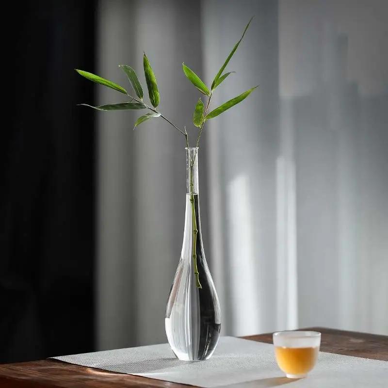 Květinová aranžmá Zen váza Stolní váza Průhledné sklo Malá váza Hydroponická Japonská domácí dekorace Domácí ozdoba Řemeslo