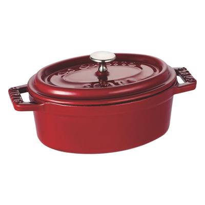 Staub Pico Cocotte Oval Kirschrot Klein Emailletopf Japanisch La Cocotte Oval "Mini 11cm" zweihändig [Autorisiertes Produkt] 40509-807