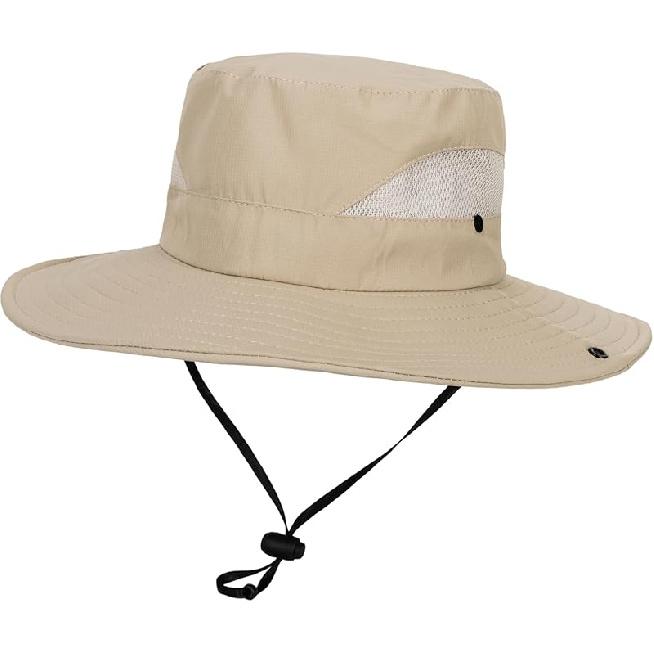 Kids Sun Hat UPF50+ Sun Protection Bucket Hat Wide-Brim Safar Beach-Fishing-Hat for Boys Girls 5-10 Years
