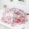 New Folding Vegetable Gadgets Household Kitchen Convenience Dustproof Mesh Food Cover Umbrella Shape Fly Proof Stain Table Lace