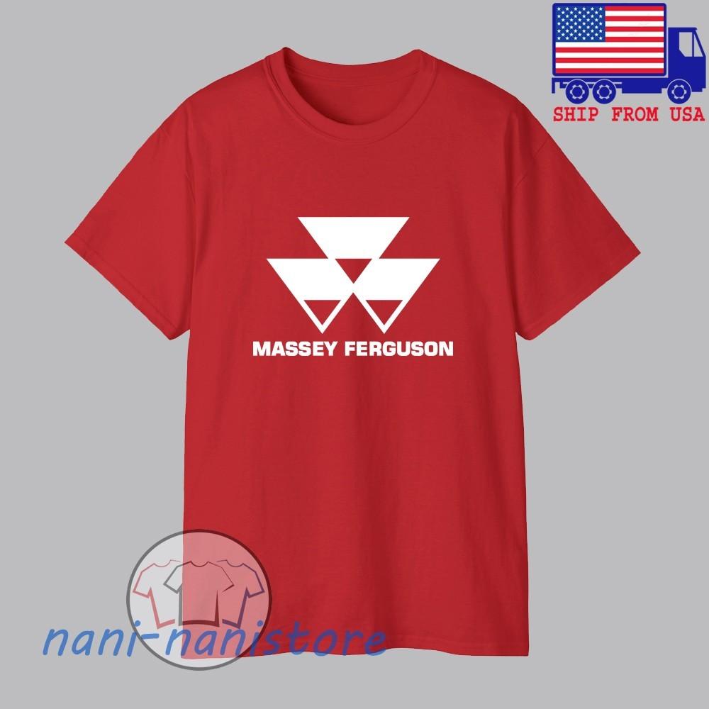 Massey Ferguson Tractor Men#039;s Red Size S5XL Unisex T-Shirt XL