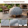 Dustproof Fire Pit Cover 210/420D Stove Cover Grill Protector BBQ Cover  Patio