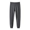 Men's Extra Thick Fleece-Lined Mulberry Silk Wool Long Johns for Autumn and Winter - Warm, Seamless Base Layer Pants