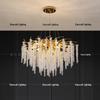 Star Crafts Luxury Crystal Chandelier with Octagonal Beads & Tassels for Living Room, Dining Room, Bedroom