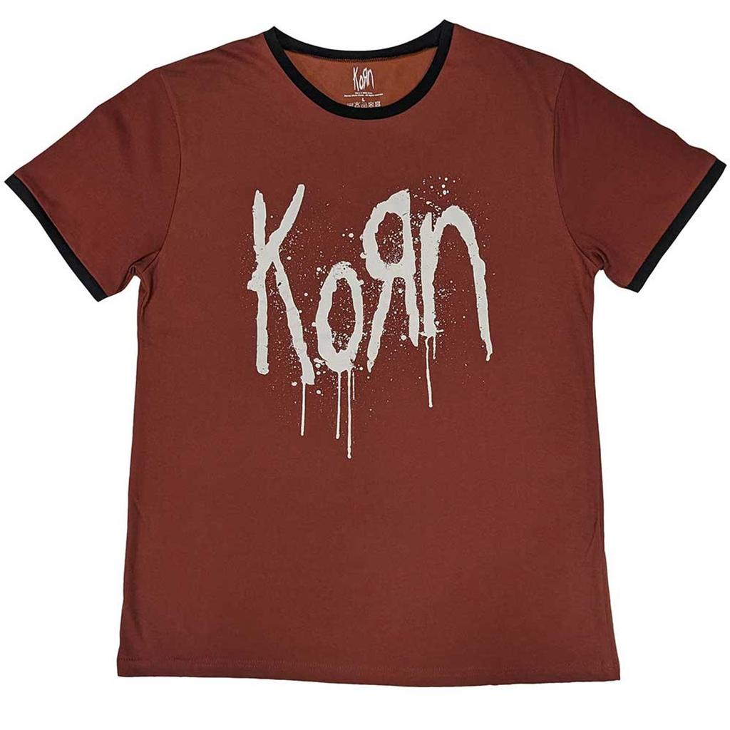 Korn Unisex Adult Back Print Logo T-Shirt