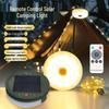 Ultra Bright Waterproof Solar Camping String Lights with Tent Lamp and Tape Measure Storage