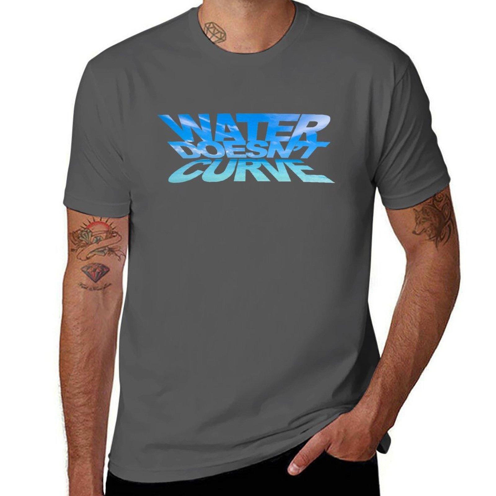 

Water doesnt curve TShirt Festival Short Sleeve TShirt 4XL
