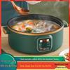 Multi-Function Electric Hot Pot with Timer - Three-Layer Steamer & Cooker, Large Capacity, Automatic Power-Off.